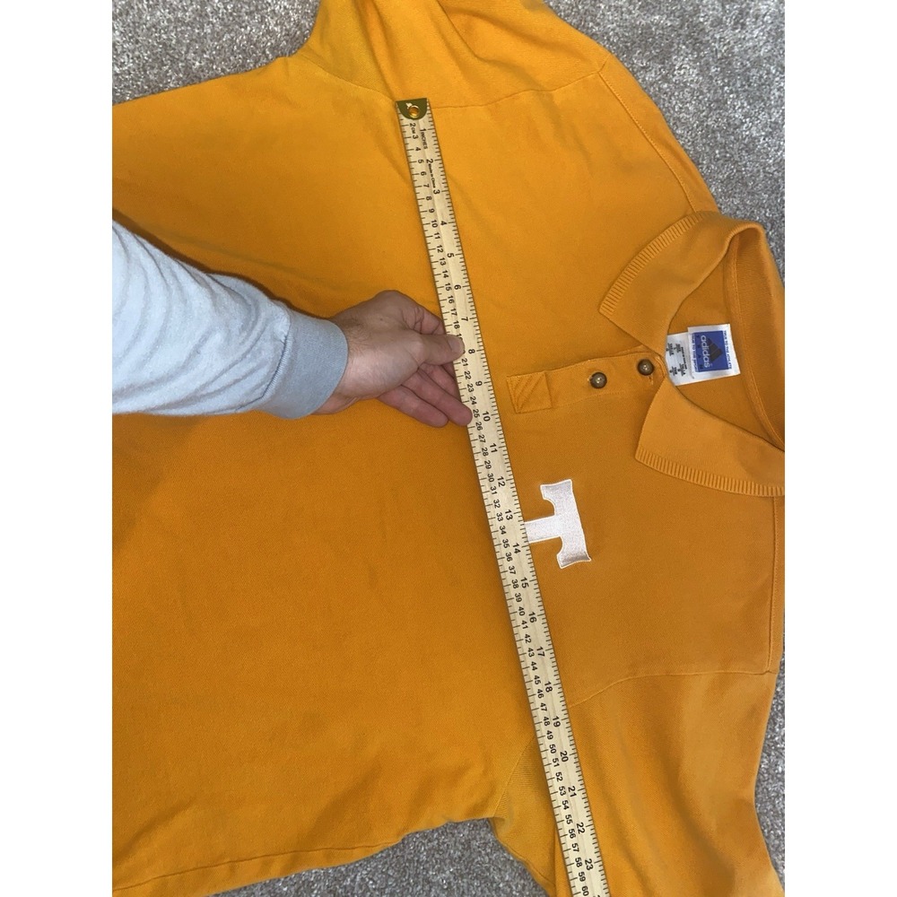 Adidas Tennessee Volunteers Vols Polo Shirt Orange Short Sleeve Men Large NCAA - Picture 6 of 8